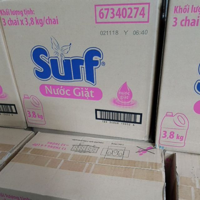 Nước giặt Surf Hương cỏ hoa diệu kỳ 3.4 lít