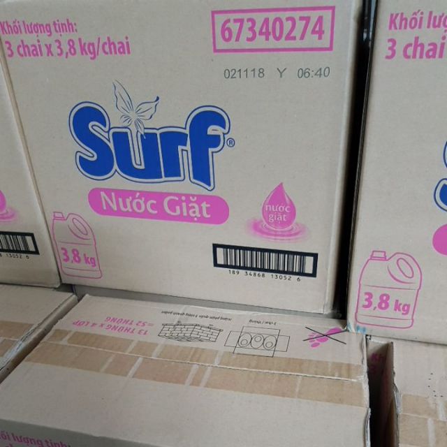 Nước giặt Surf Hương cỏ hoa diệu kỳ 3.8l