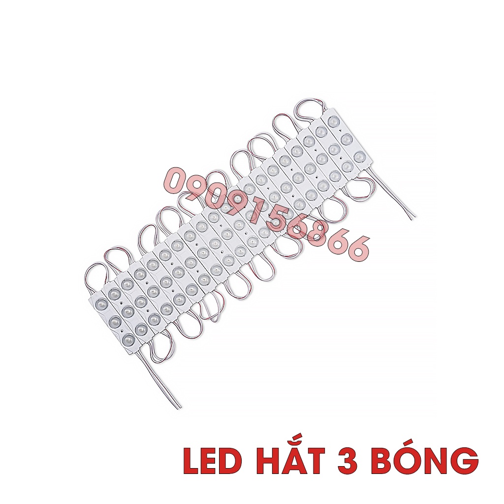 Đèn Led hắt 2835 3 bóng kích thước 6011 , chống nước, 1.5W