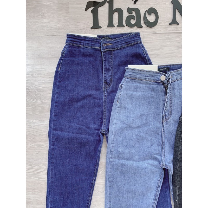 quần jean trơn lưng cao | BigBuy360 - bigbuy360.vn