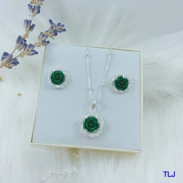 Bộ hoa hồng bọc bạc