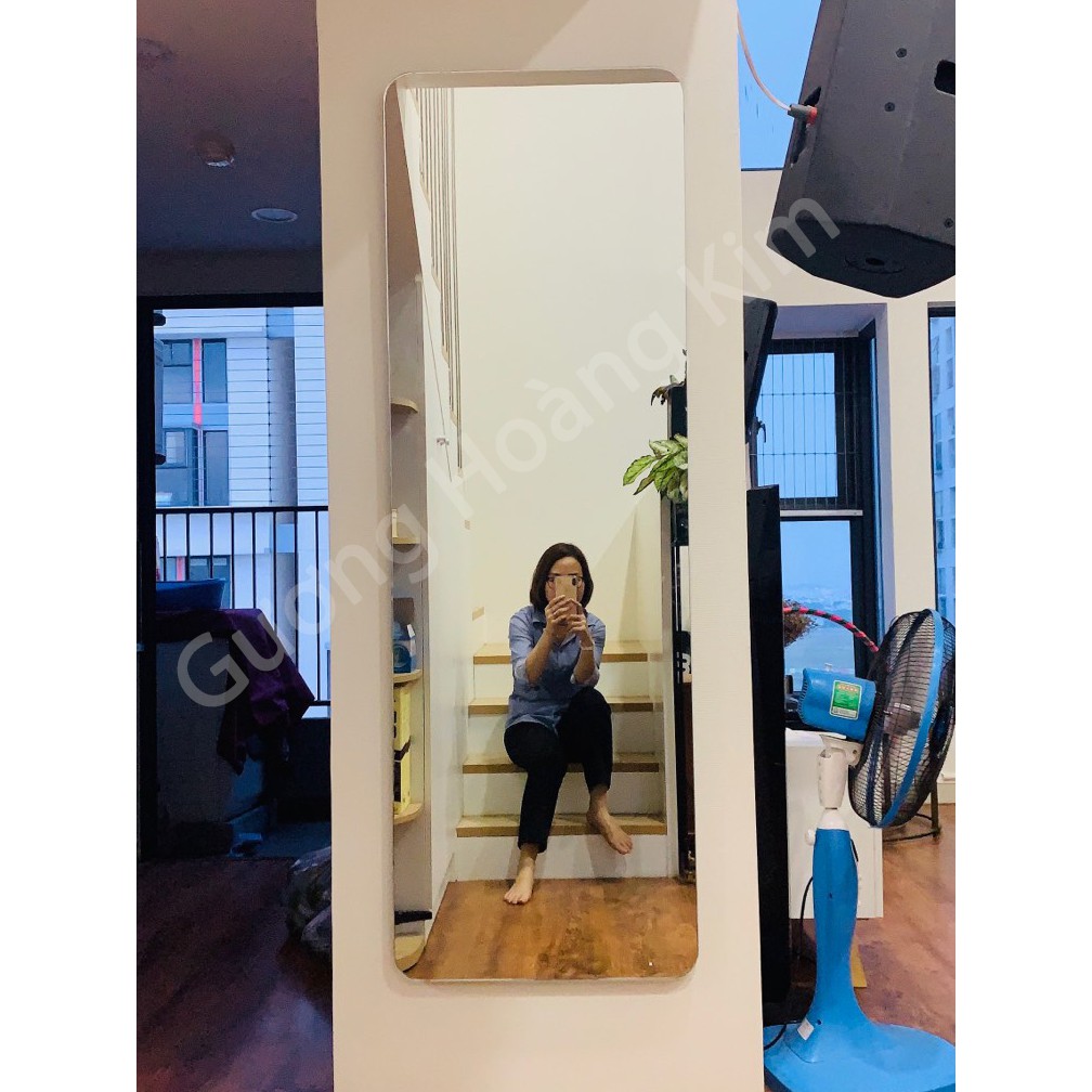 Gương toàn thân dán tường treo tường không viền giá rẻ kích thước 60x150, 60x160 cm - guonghoangkim mirror hk5004