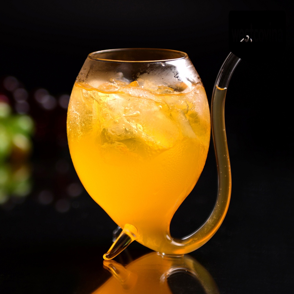 [Hot]☀ Ly Uống Rượu Chịu Nhiệt Kèm Ống Hút