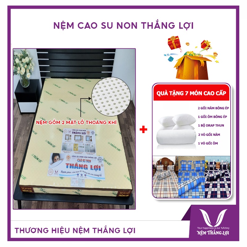 Nệm Cao Su Non Thắng Lợi/American Đệm Tổng Hợp Chính Hãng Giá Rẻ BH 15 Năm - Chăn Ga Gối Đệm Cao Cấp Bán Chạy