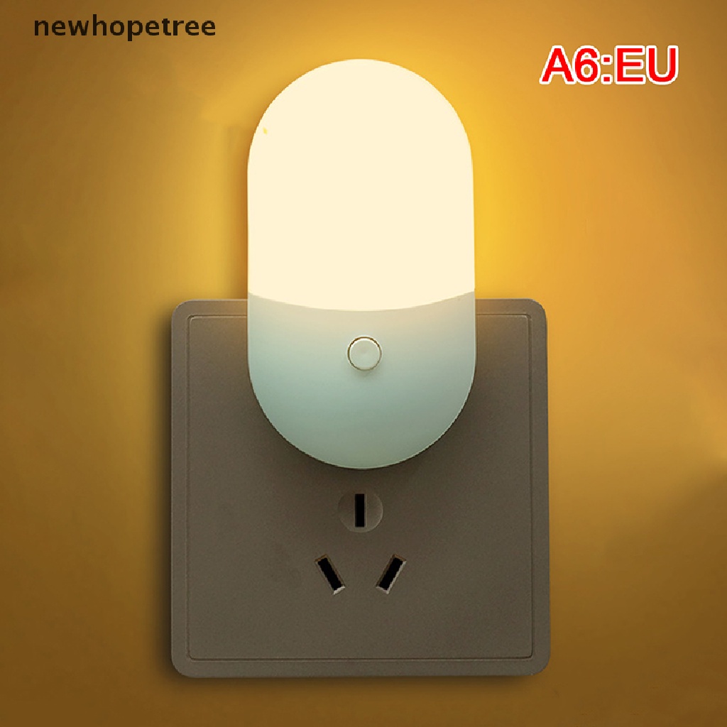 Đèn Ngủ LED Cảm Biến Ánh Sáng Trắng Ấm Áp Dành Cho Trẻ Em