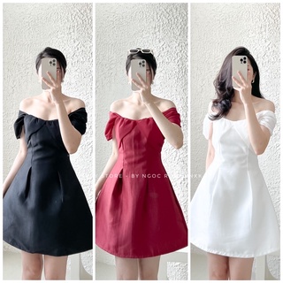 Đầm Xòe Phối Xốp Thiết Kế Sang Chảnh Thanh Lịch
