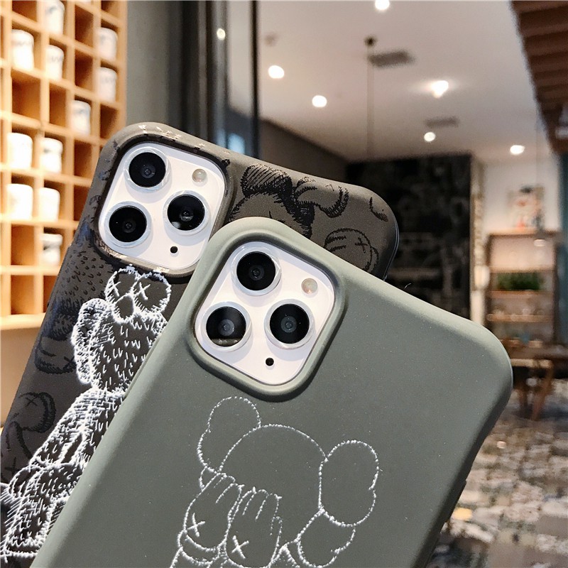 Ốp điện thoại silicon mềm hình Sesame Street KAWS cho iphone 12 11 Pro Max 12 mini iPhone XR X XS MAX 6 6S 7 8 Plus