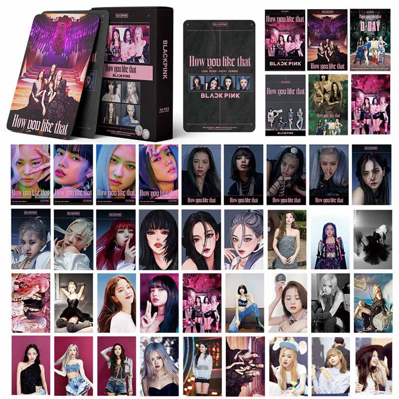Set 54 thẻ hình nhóm nhạc Blackpink xinh xắn