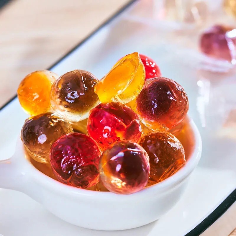 1 TÚI 125G KẸO THẠCH NHÂN CHẢY VỊ HOA QUẢ DẺO DAI THƠM NGON ĂN VẶT NỘI ĐỊA