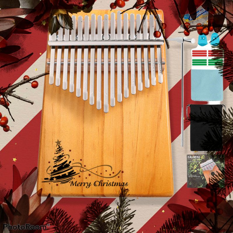 Đàn kalimba giáng sinh merry christmas phiên bản giới hạn Tonic- GS001 Hàng chính hãng Tặng kẹo Alpenliebe cho bé