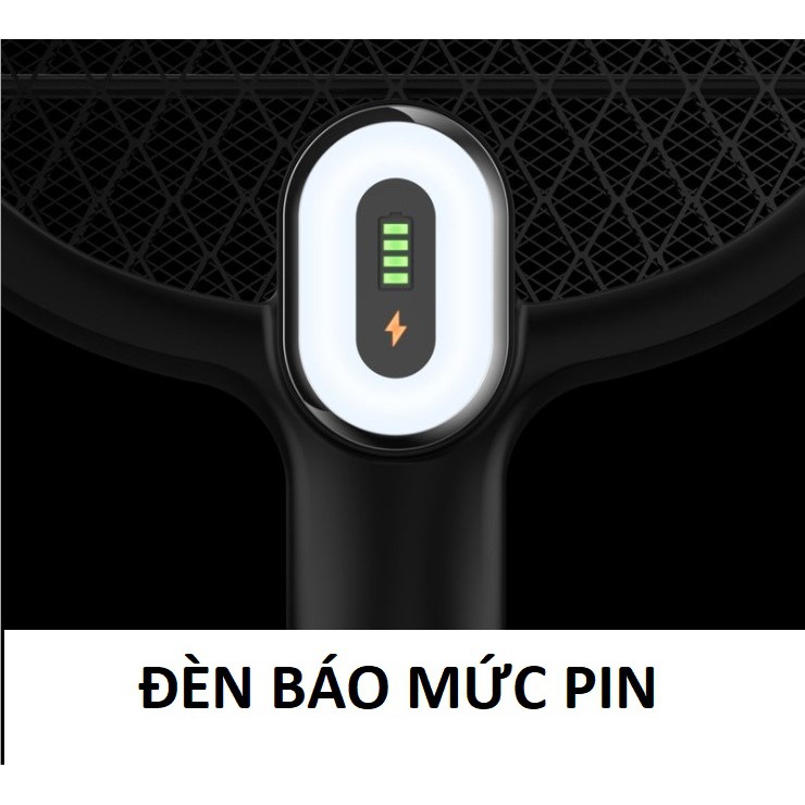 Vợt bắt muỗi cao cấp cầm tay Xiaomi Mijia sạc pin usb không giật - Vợt muỗi Xiaomi cao cấp hàng chuẩn xịn