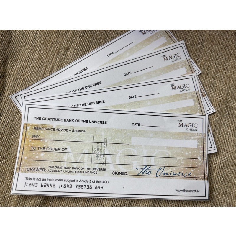 Com bo 24 Tấm séc nhiệm màu - the magic check