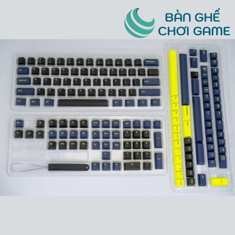 [Mã 254ELSALE giảm 7% đơn 300K] Bộ keycap bàn phím cơ E-Dra EKC7101 Night Runner/ Double Shot 160 nút/ Cherry Profile