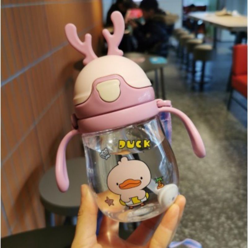 Sale !!! Bình Tập Uống Nước Có Tay Cầm. Bình uống nước hình lợn, hươu