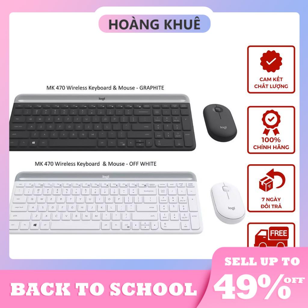 Bộ bàn phím và chuột không dây Logitech MK470 - Bảo hành chính hãng 12 Tháng