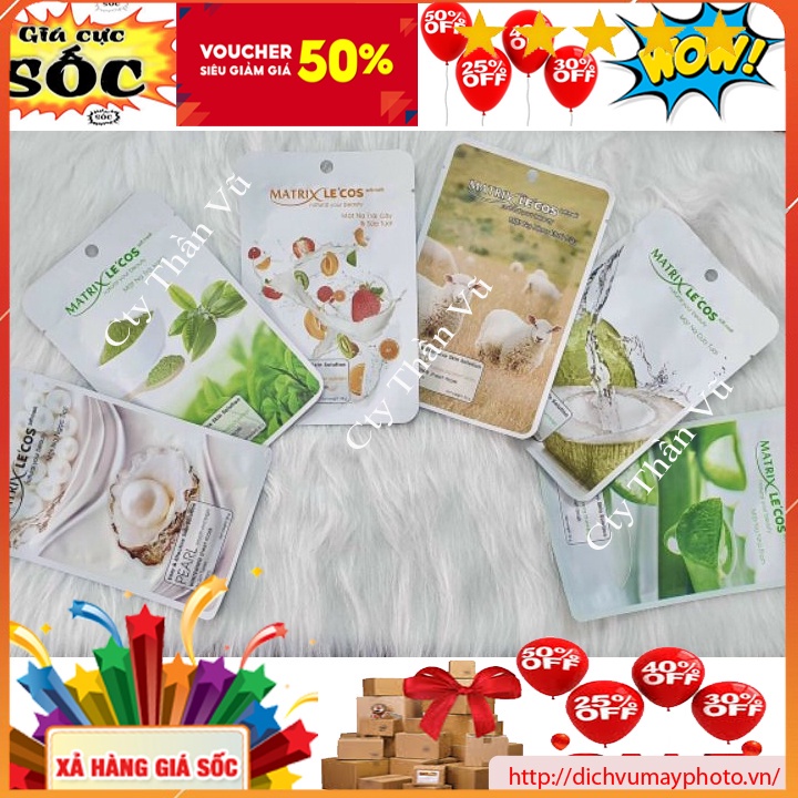 Mặt Nạ MATRIX LE'COS Bảo Vệ Da Khỏi Bụi Bẩn và Các Tác Động Môi Trường, Cân Bằng Độ Ẩm Cho Da, Sáng Da