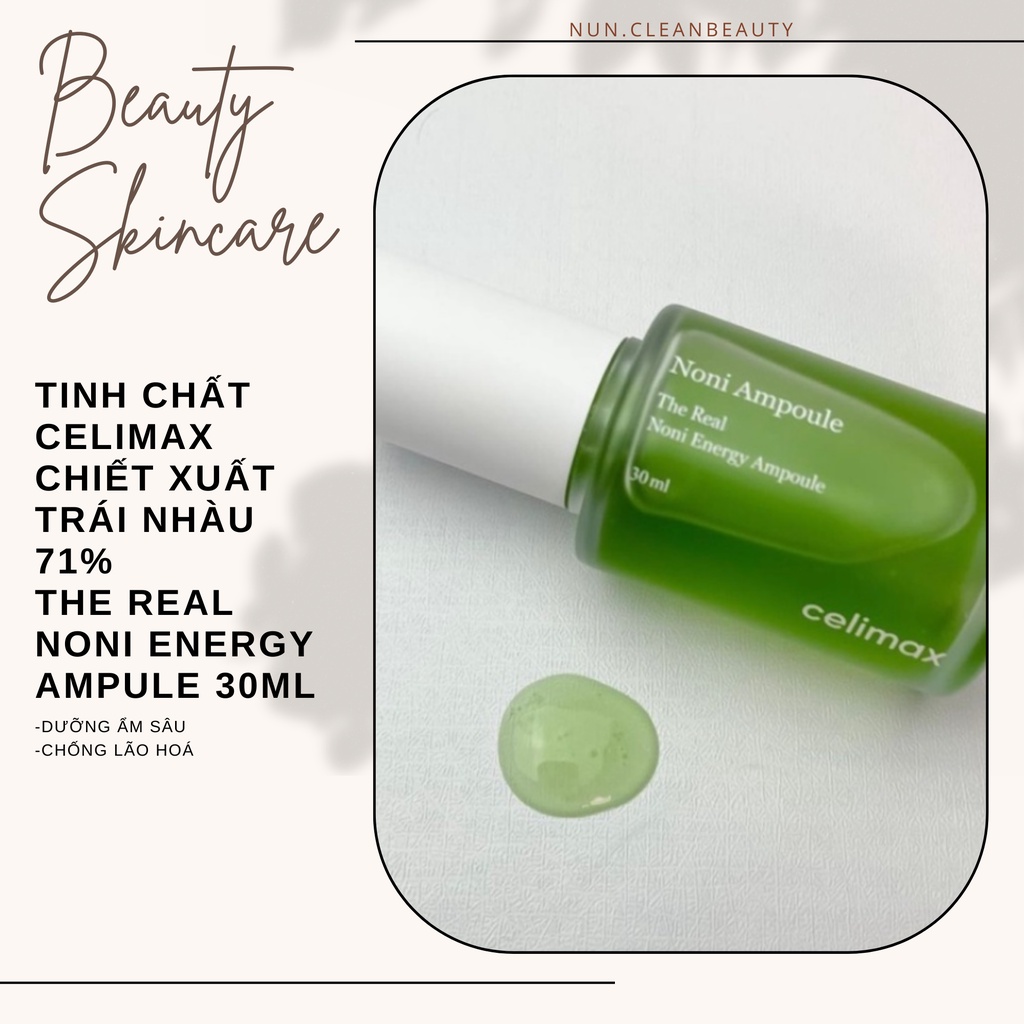 Tinh chất phục hồi da chiết xuất quả nhàu Celimax The Real Noni Energy Ampule 30ml