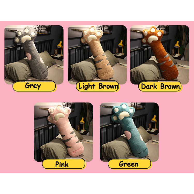 Đồ chơi nhồi bông chân mèo ngọt ngào Kích thước lớn Mềm mèo sang trọng Gối búp bê gối 5 màu sang trọng