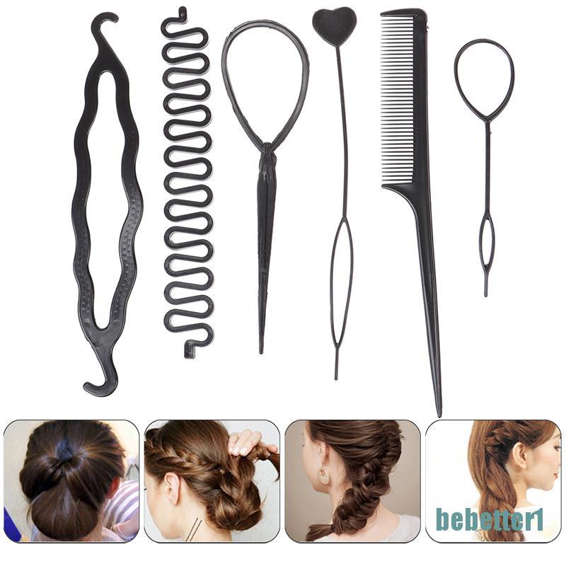 Bộ 6 Dụng Cụ Tạo Kiểu Tóc Tiện Lợi Cho Bé