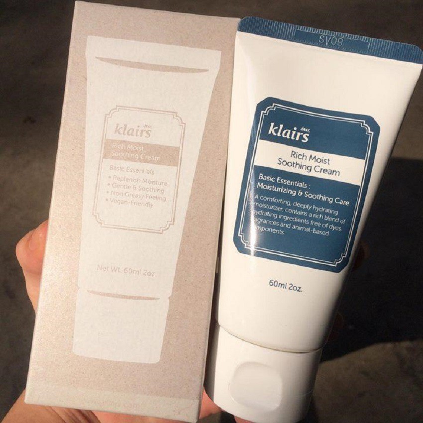 Kem dưỡng ẩm làm dịu da Klairs Rich Moist Soothing Cream 80ml Auth Hàn Quốc | BigBuy360 - bigbuy360.vn