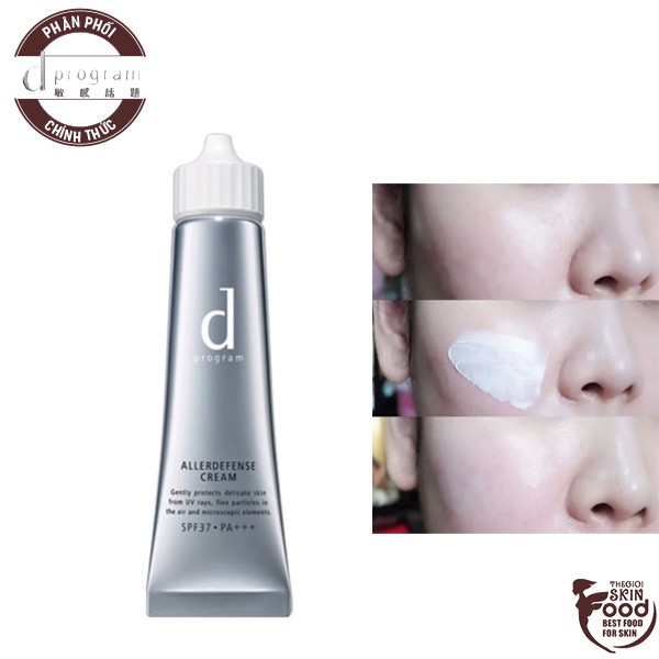 Kem Chống Nắng Bảo Vệ Da Khỏi Bụi Mịn Và Ô Nhiễm Môi Trường D Program Allerdefense Cream SPF37 PA+++ 35g