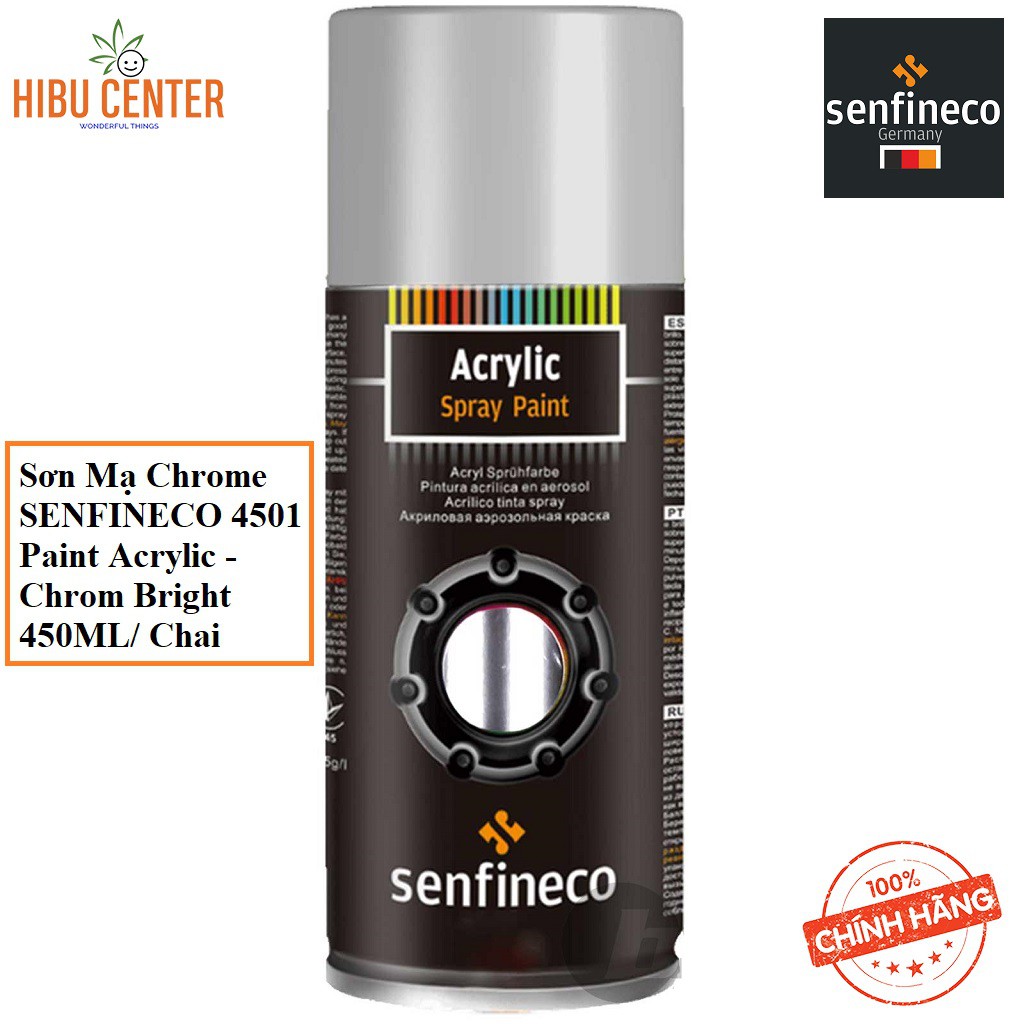 {Cao Cấp} Sơn Đen Bóng/ Mạ Chrome/ Mạ Kẽm SENFINECO 4039 (400ML) | 4501 (450ML) | 4502 (450ML) – HÀNG CHÍNH HÃNG