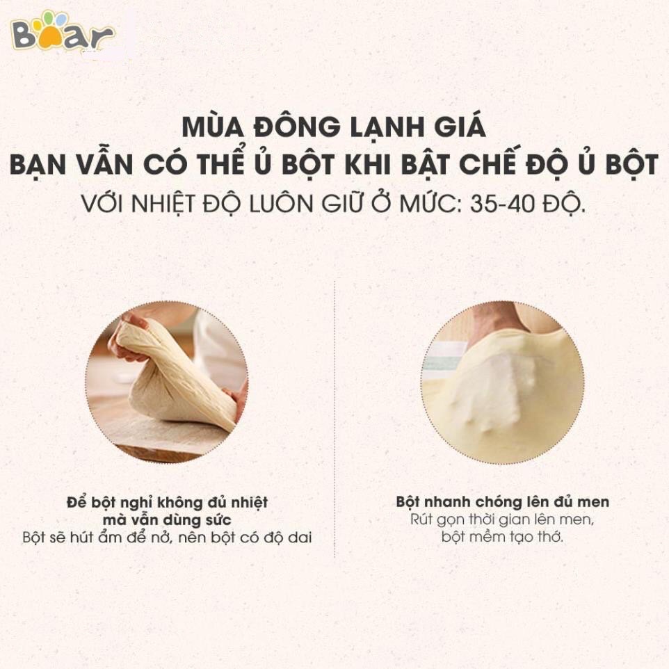 Máy trộn bột BEAR tự động - Máy nhồi bột - Dung tích 3,5L , 5L - Bảo hành chính hãng 18 tháng