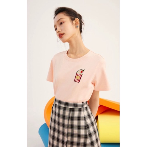 Áo thun nữ cao cấp cổ tròn GYZ chất vải cotton dày đẹp co giãn hàng đẹp chuẩn hình