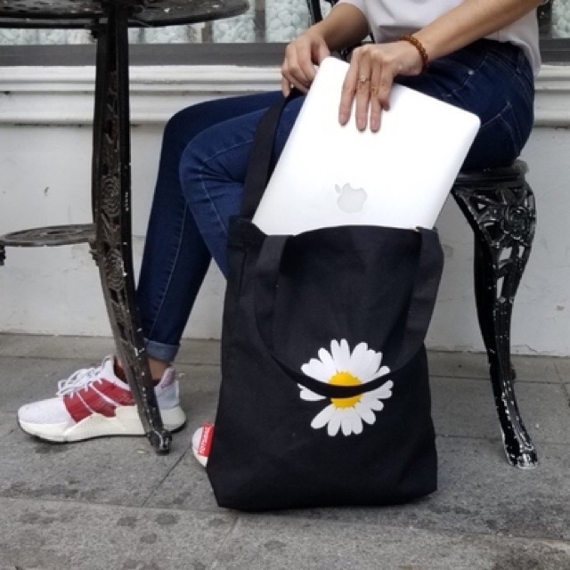 Túi Tote Vải Canvas Cúc Hoạ Mi ( Hình Shop Tự Chụp )