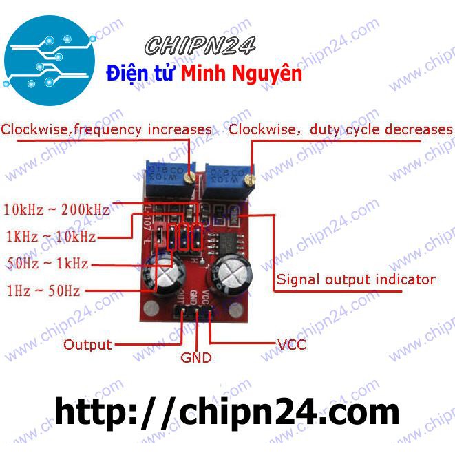 [1 CÁI] Mạch tạo xung NE555 V1