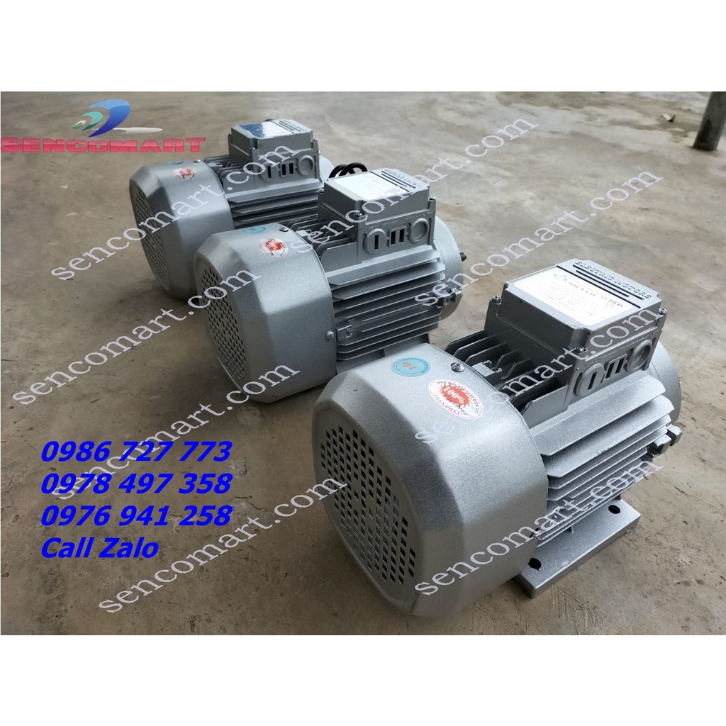 Mô tơ- Động cơ điện 2HP  điện 1 pha gia đình 220v trục 16mm Toàn Phát