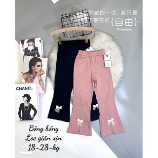 Quần loe thắt nơ cho bé gái