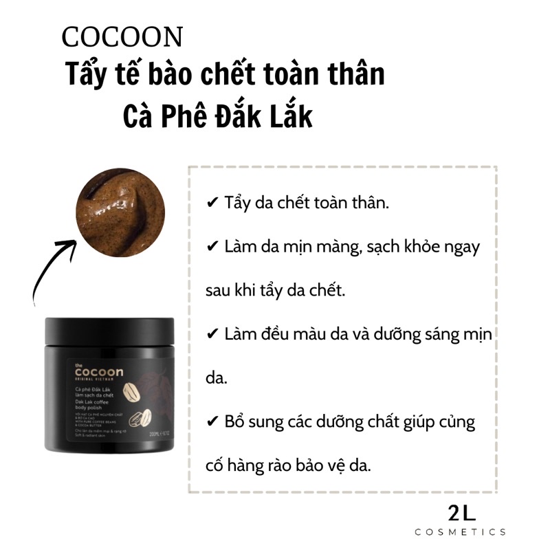 Tẩy tế bài chết body Cà Phê Đắk Lắk | BigBuy360 - bigbuy360.vn