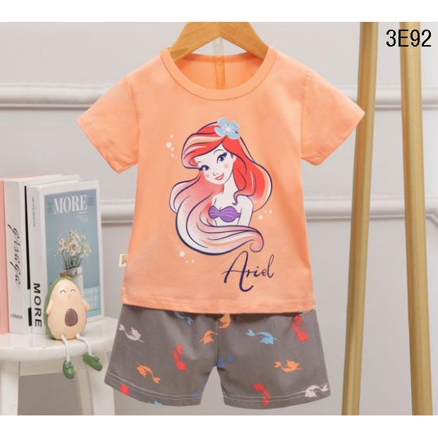 [Mã FARSBRT51 giảm 20K đơn bất kỳ] Set bộ quần áo cộc tay in hình cho bé (7 - 33kg) VEMZKIDS