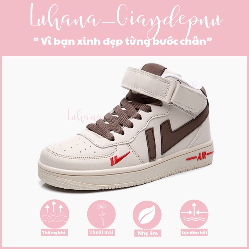 giày thể thao cao cổ nữ thời trang ulzzang,giày sneaker Luhana sẵn hàng | WebRaoVat - webraovat.net.vn