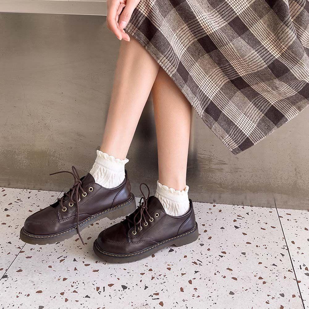 Đôi Vớ Phối Ren Phong Cách Harajuku Dành Cho Nữ