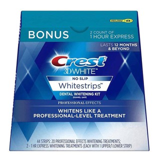 Miếng dán trắng răng Crest 3D Professional Effects hàng Mỹ