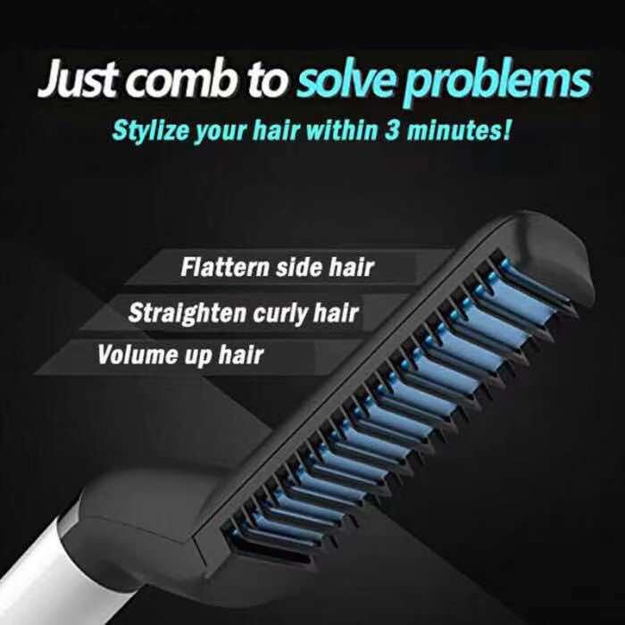 Lược điện chải tóc tạo kiểu cho nam M-STYLER  lượt kiểu dáng mini nhỏ gọn chải phồng, duỗi thẳng