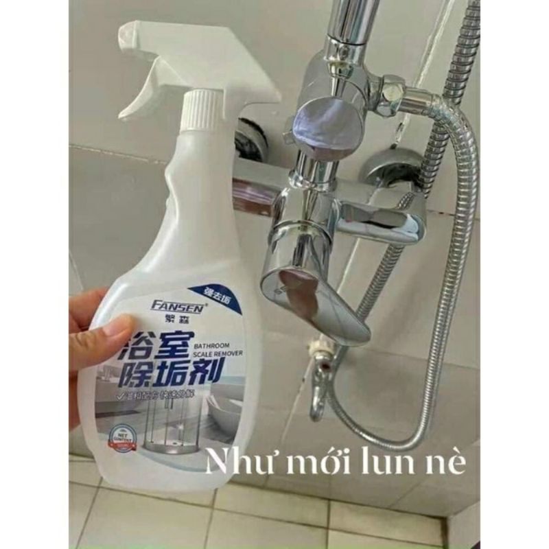 Bình xịt ,nước xịt tẩy rửa ,tẩy cặn canxi tẩy rửa nhà tắm vòi inox#