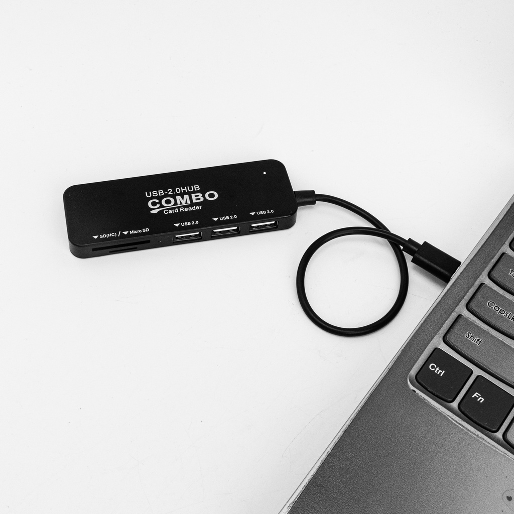 Đầu đọc thẻ nhớ TF SD Lokfotek A04 3 cổng USB tiện lợi chất lượng cao