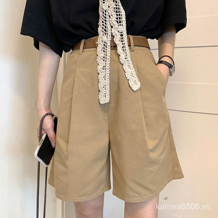 Set áo thun và quần ngắn lưng cao ống rộng phong cách Hàn Quốc dành cho nữ
 | BigBuy360 - bigbuy360.vn