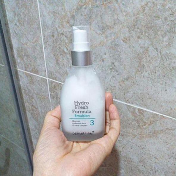 Sữa dưỡng ẩm da mặt Dermafirm Hàn Quốc dùng cho mọi loại da  HF Hydro Fresh Fomula Emulsion chính hãng