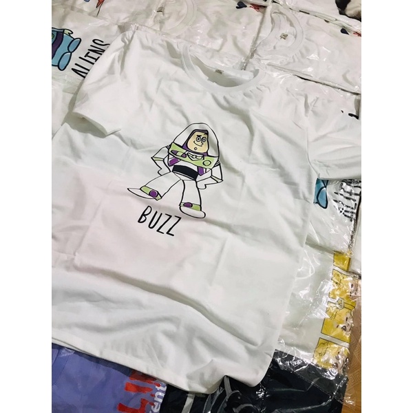 Áo thun cotton thành viên BTS V TAE phông trắng in hình BUZZ