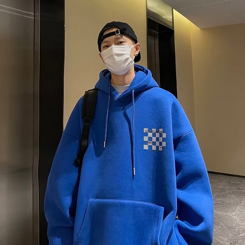 Áo Hoodie Dáng Rộng Phong Cách Retro Nhật Bản Thời Trang Cho Nam