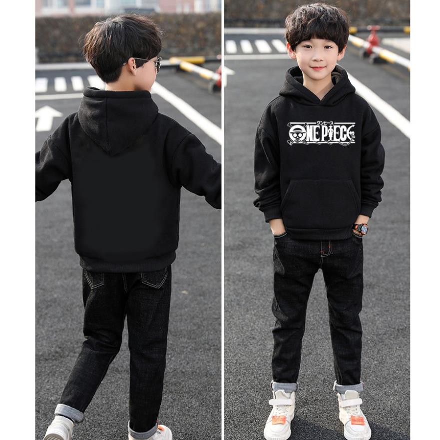 Áo Hoodie WinBeen Bé Trai Bé Gái One Piece Dầy Ấm Loại Áo Khoác Chui Đầu Đảo Hải Tặc Mới / SP limited