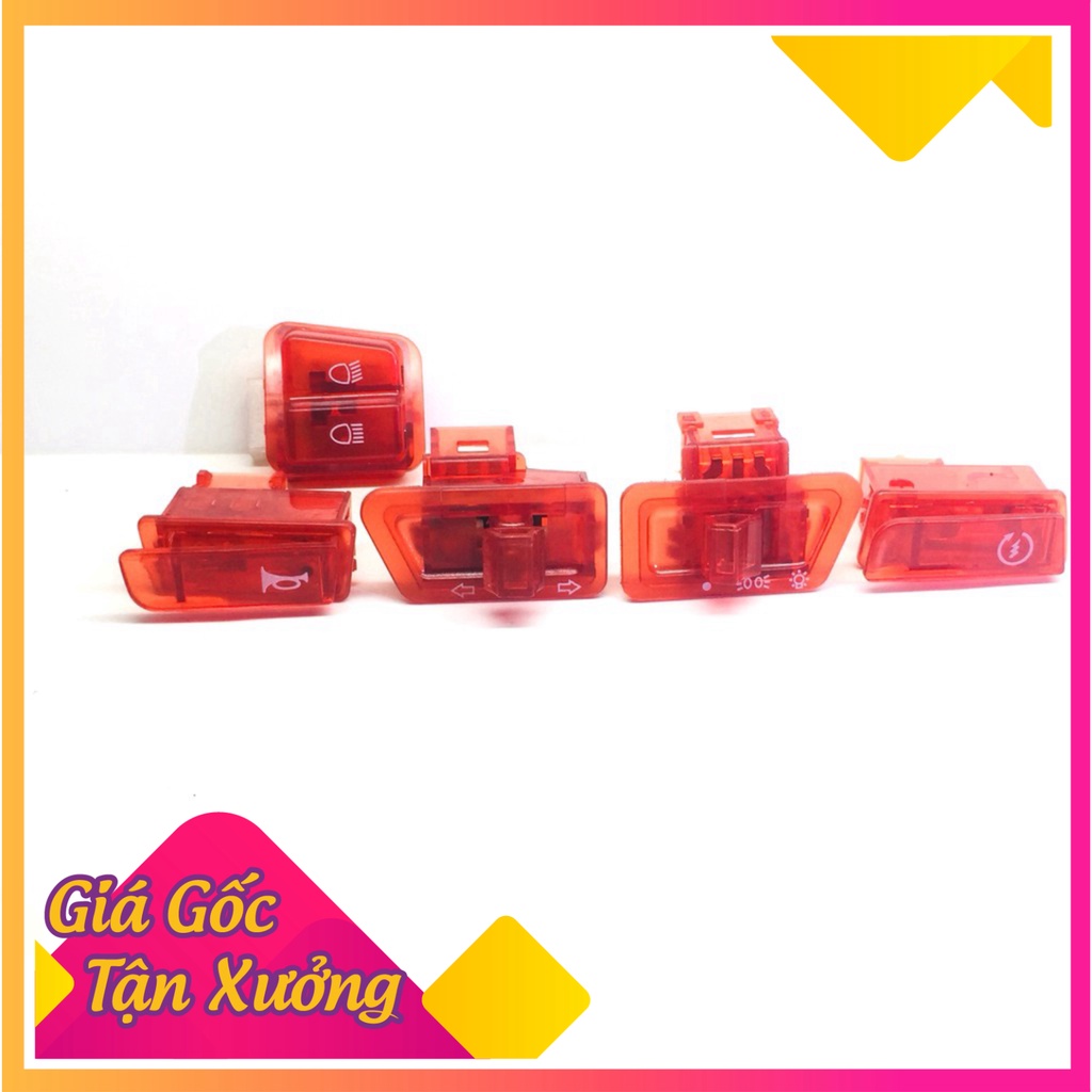 Bộ Công Tắc Màu Siêu Đẹp Trang Trí Xe Máy 5 Chi Tiết Sh 2010, Lead 110 Cũ , Wave,future Cũ..... (Ảnh Sp thật)