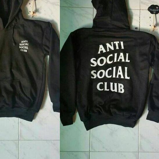 ANTI SOCIAL SOCIAL CLUB Áo Khoác Hoodie In Chữ Anti Social Club Cá Tính