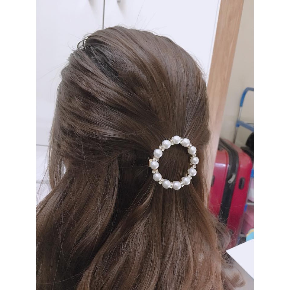 Kẹp tóc nữ đính ngọc trai xinh xắn,sang chảnh giá siêu yêu
