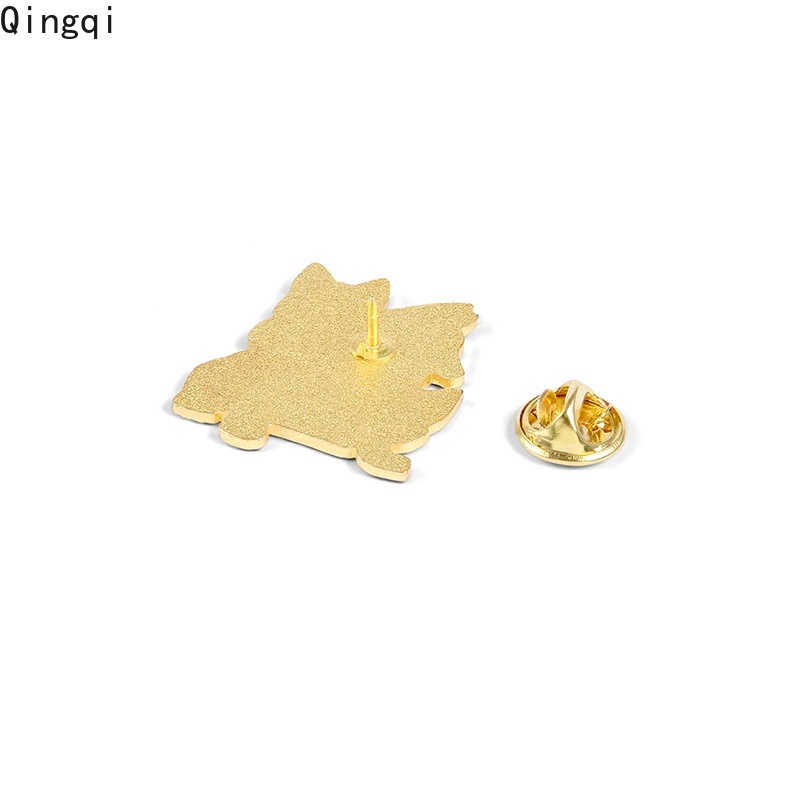 Ghim cài áo Miss Zoe tráng men cứng cáp hình đầu sói thời trang cổ điển