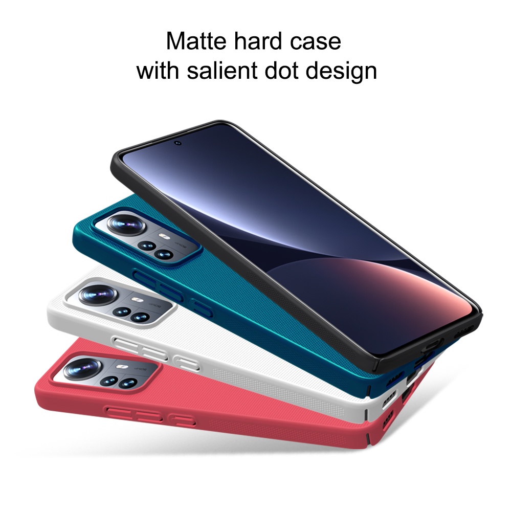 Ốp điện thoại NILLKIN PC cứng siêu mỏng nhám chống sốc chống bám dấu vân tay cho Xiaomi Mi 12 Lite